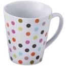 CANECA DE BOLINHAS COLORIDAS