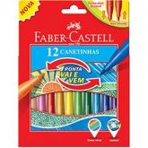 CANETINHA COLORIDA FABER CASTELL 12 CORES